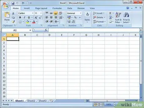 Image titled Make a Spreadsheet to Do the Distance Formula Step 1