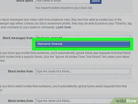 Image titled Block Facebook Messages on a PC or Mac Step 6