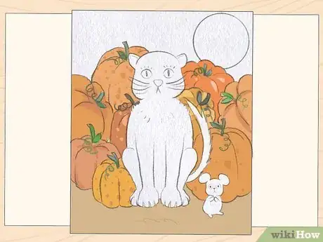 Image titled Paint a Scared Halloween Cat Step 4