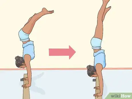 Image titled Do a Straddle Press Handstand Beam Mount Step 4