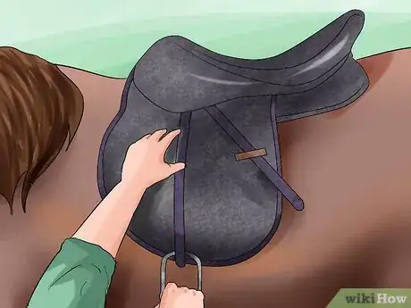 Image titled Adjust the Stirrups on an English Saddle Step 3