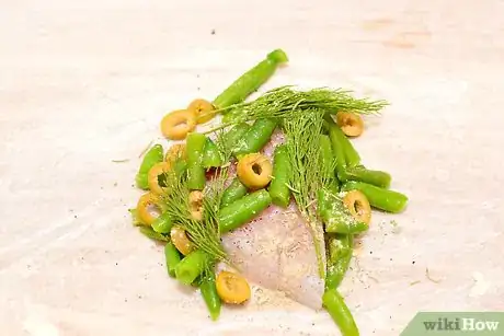 Image titled Fold and Bake Fish in Parchment Paper Step 12