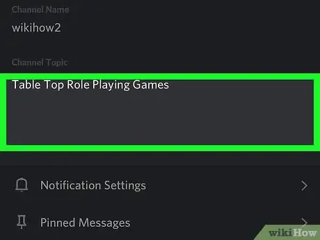 Image titled Change the Topic of a Discord Channel on iPhone or iPad Step 6