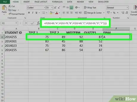 Image titled Use Multiple IF Statements in Excel Step 3
