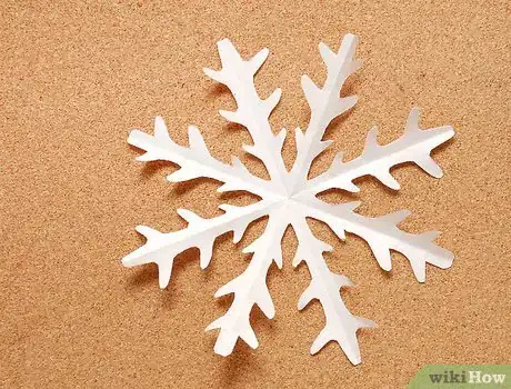 Image titled Make a Kirigami Paper Snowflake Final