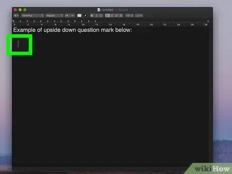 Image titled Do an Upside Down Question Mark on Mac Step 2