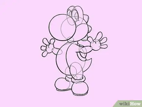 Image titled Draw Yoshi from Mario Step 24