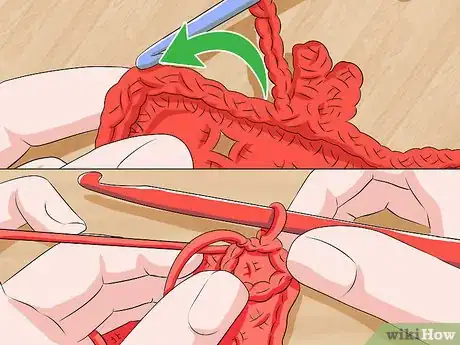 Image titled Crochet a Triple Picot Border Step 16