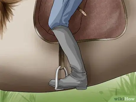 Image titled Adjust the Stirrups on an English Saddle Step 7