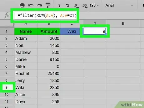 Image titled Do a Reverse Vlookup in Google Sheets Step 3