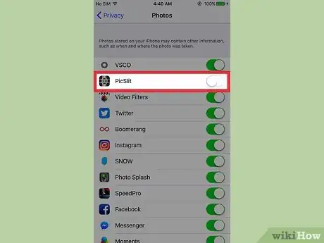 Image titled Change Which Apps Have Access to Your Photos on an iPhone Step 4