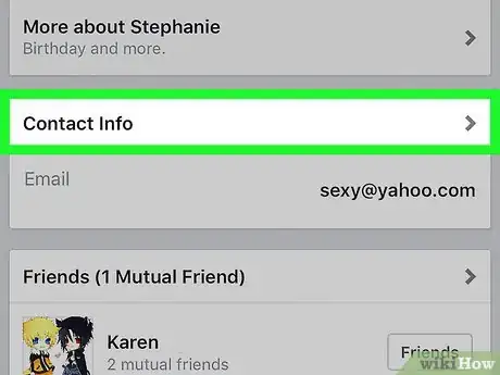 Image titled Find a User's Email Address on Facebook on iPhone or iPad Step 4
