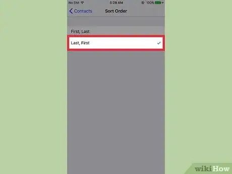 Image titled Sort Contacts by Last Name on an iPhone Step 4