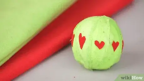 Image titled Make an Elegant No‐Sew Fabric Ball Christmas Ornament Step 5