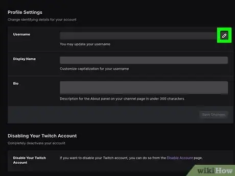 Image titled Change Your Name on Twitch Mobile Step 7