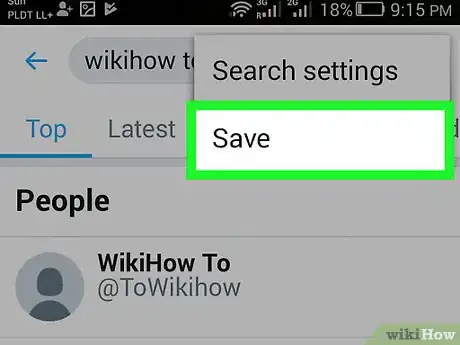 Image titled Save a Search on Twitter Step 10