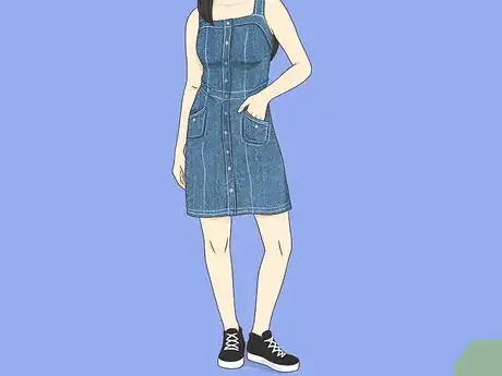 Image titled Style a Denim Dress for Fall Step 7