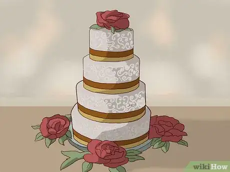 Image titled Decorate a Winter Wedding Cake Step 3