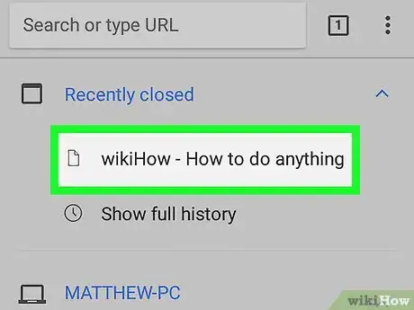 Image titled Restore Tabs on Chrome on Android Step 4