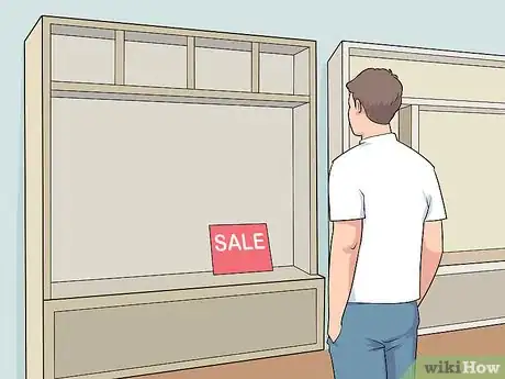 Image titled Set Up a Mudroom Bench Step 2