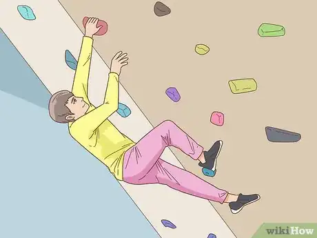 Image titled Rock Climb Overhangs on a Rock Wall Step 15