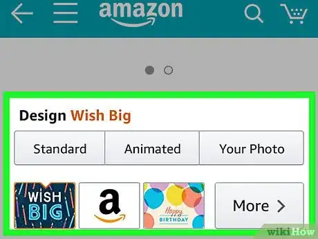 Image titled Buy an Amazon Gift Card on iPhone or iPad Step 6