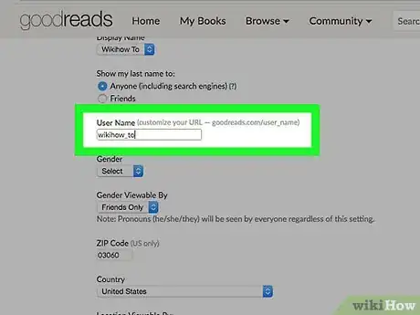 Image titled Manage Your Public Profile Information on Goodreads Step 7