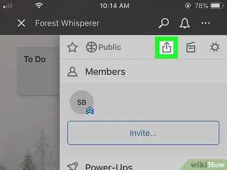 Image titled Share a Trello Board on iPhone or iPad Step 4
