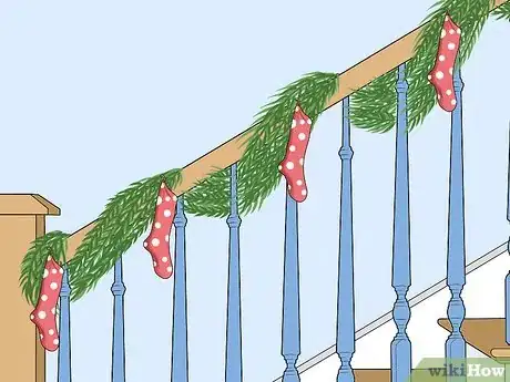 Image titled Decorate Stairs for Christmas Step 10