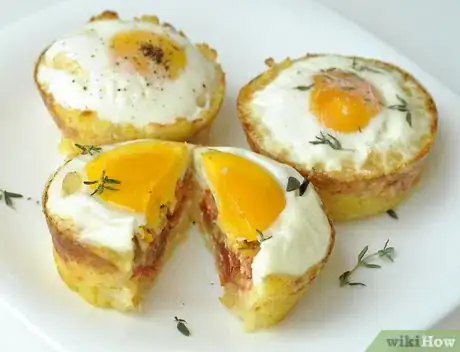 Image titled Make Hash Brown Egg Nests Step 9