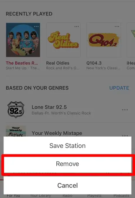 Image titled Remove a Station from Recently Played in the iHeartRadio App on iPhone or iPad Step 6.png