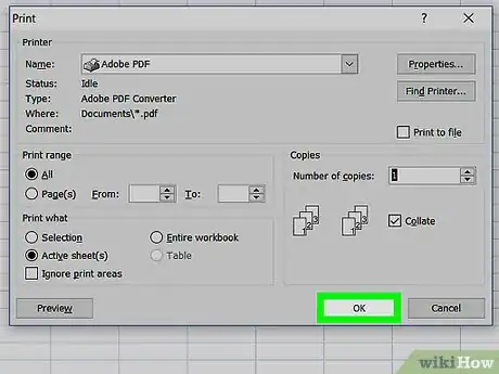 Image titled Print an Excel Spreadsheet on PC or Mac Step 8