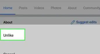 Unlike a Facebook Page