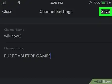 Image titled Change the Topic of a Discord Channel on iPhone or iPad Step 9