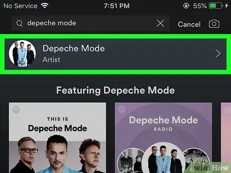 Image titled Play All of the Songs by an Artist on Spotify on iPhone or iPad Step 4