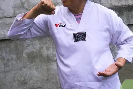 Image titled Perform an Elbow Strike in Karate Step 4