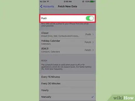 Image titled Receive iCloud Emails to Your iPhone Automatically Step 5