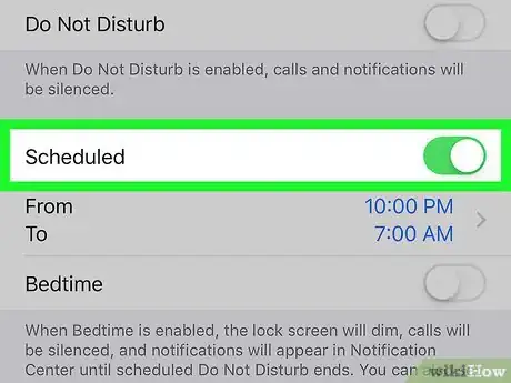 Image titled Use Do Not Disturb at Bedtime on iPhone or iPad Step 5