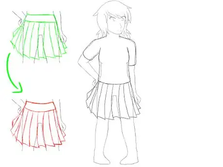 Image titled Skirt sketch