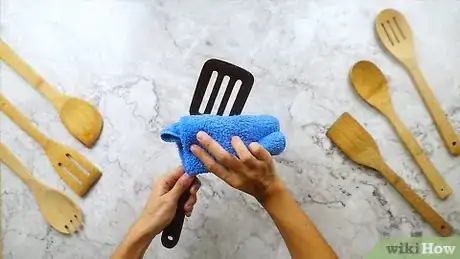 Image titled Clean and Disinfect Wooden Cooking Utensils Step 3