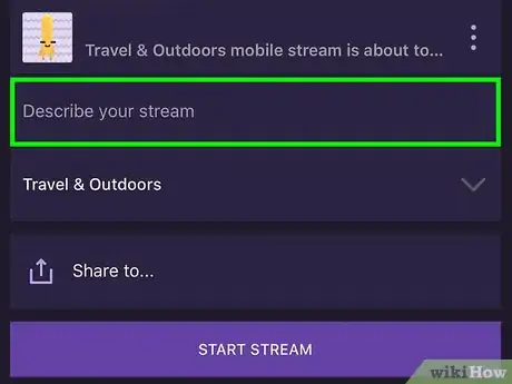 Image titled Share a Twitch Stream on Facebook on iPhone or iPad Step 5