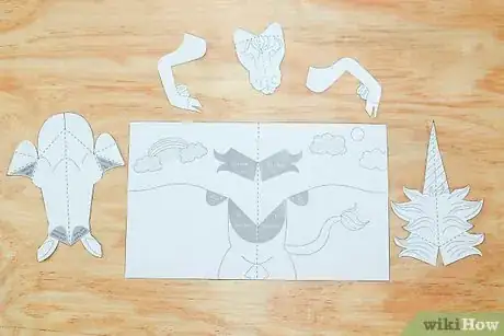 Image titled Make a Unicorn Pop up Card (Robert Sabuda Method) Step 4