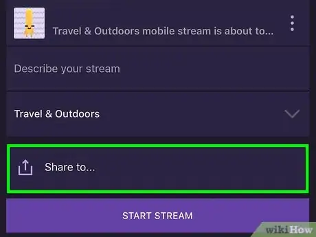 Image titled Share a Twitch Stream on Facebook on iPhone or iPad Step 7