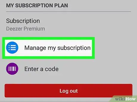 Image titled Cancel Your Deezer Subscription on Android Step 5