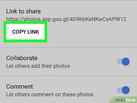Image titled Share a Google Photos Album on Android Step 7