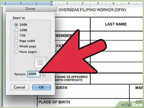 Image titled Fill Out Paper Forms with MS Word Step 5