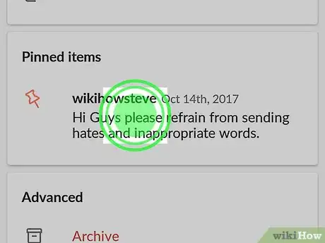 Image titled Unpin on Slack on Android Step 4
