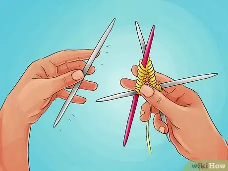 Image titled Knit With Double Pointed Needles Step 13