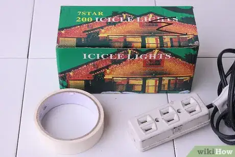 Image titled Make an Outdoor Chandelier with Icicle Christmas Lights Step 3