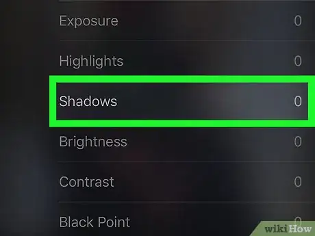 Image titled Adjust the Shadows of a Photo Using the iPhone Photos App Step 6